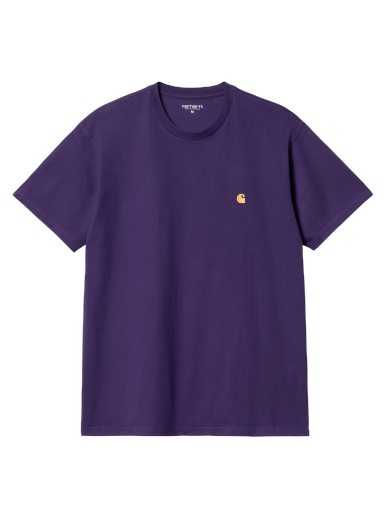Majica kratkih rukava Carhartt WIP S/S Chase T-Shirt "Tyrian / Gold" Ljubičasta | I026391_1YV_XX