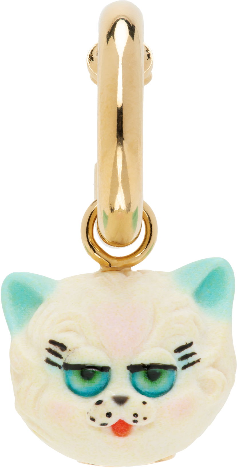 Naušnice Valentino Valentino Garavani 'Le Chat De La Maison' Clip-On Cat Face Earring Višebojno | 7Y2J0AL6VQY