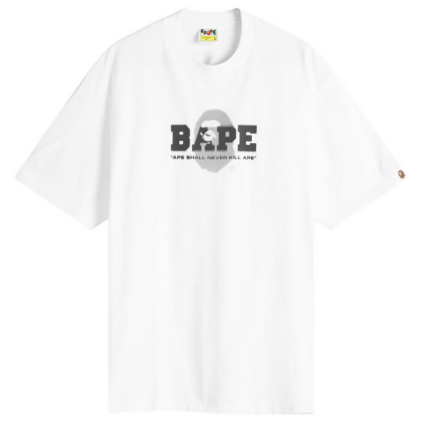 Majica kratkih rukava BAPE Graffiti Logo Relaxed Fit T-Shirt, Size X-Large Bijela | 001TEL301308M-WHT