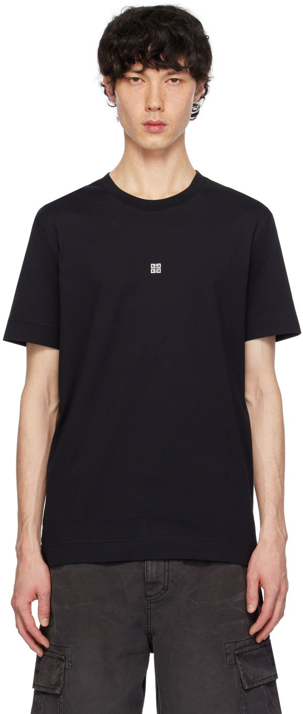Majica kratkih rukava Givenchy Embroidered T-Shirt Crna | BM716G3YCD001