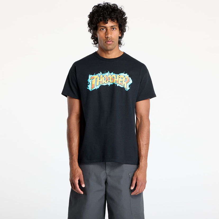 Majica kratkih rukava Thrasher Thrasher Graff T-Shirt Crna | 145704