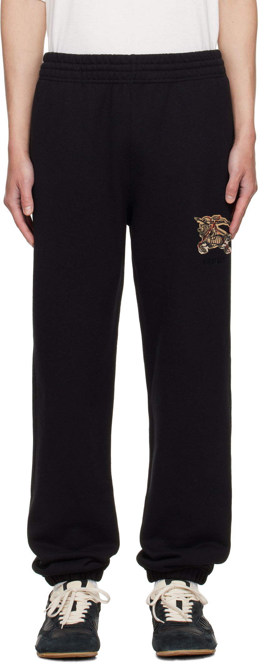 Trenirka Burberry Burberry Cotton Jogging Sweatpants Crna | 8116095