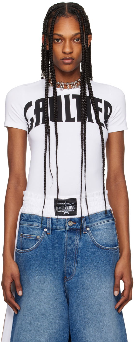 Majica bez rukava Jean Paul Gaultier Gaultier Women's Graphic Print T-Shirt Bijela | 24/25-F-TS071I-J056-0100