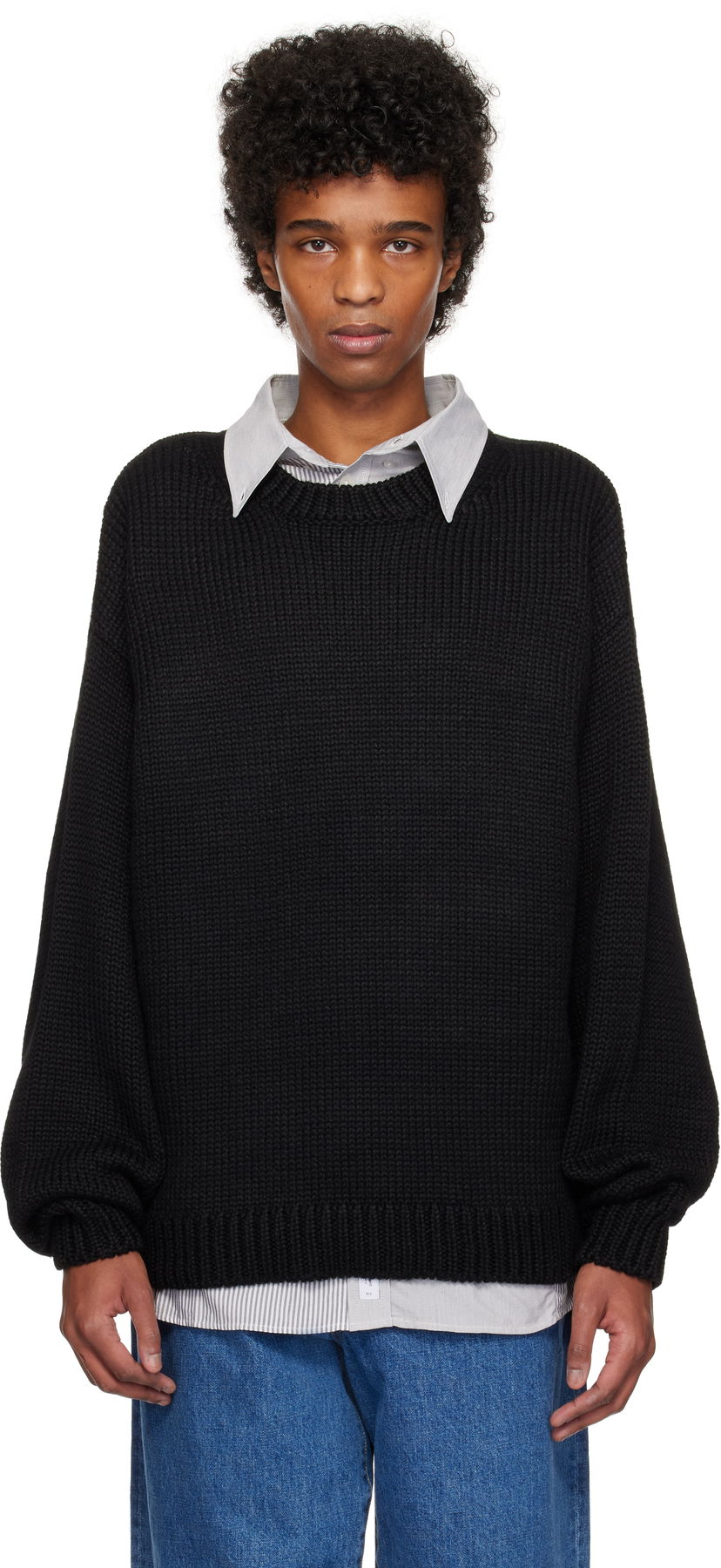 Džemper WTAPS WTAPS Ingredient Sweater Crna | 242MADT-KNM05