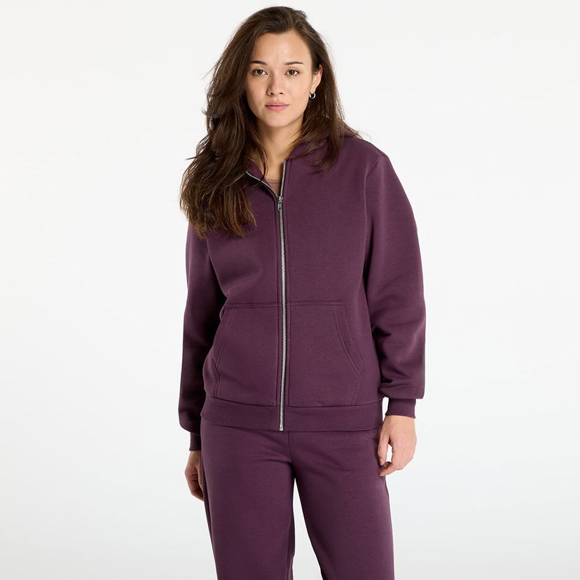 Dukserice Urban Classics Sweatshirt Fluffy Zip Hoody L Ljubičasta | TB7286-18329