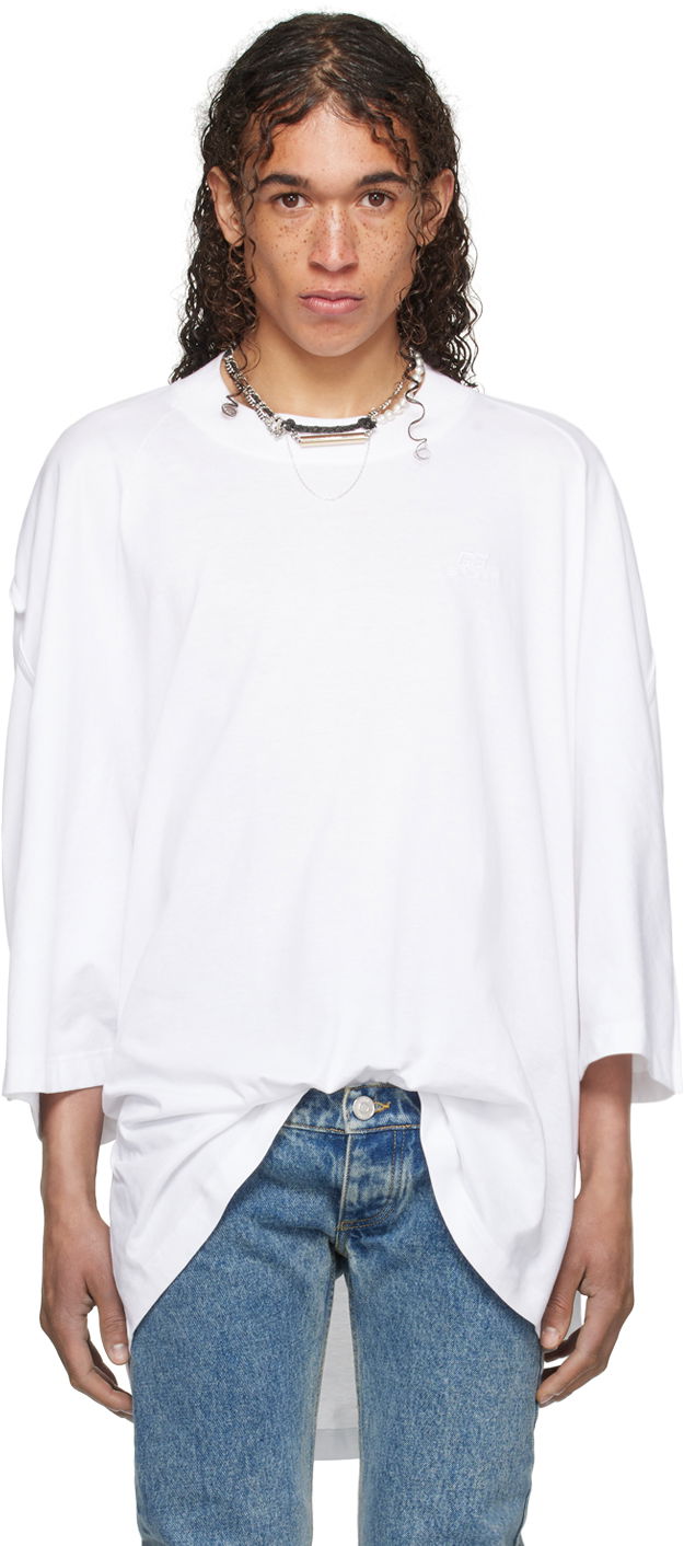 Majica kratkih rukava Jean Paul Gaultier Jean Paul Gaultier Shayne Oliver Edition Oversized T-Shirt Bijela | 24/27-U-TS068B-J063-01