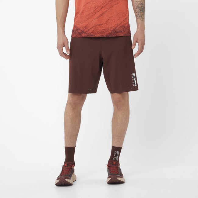 Kratke hlače Salomon Salomon S/Lab Ultra 2-in-1 Shorts Smeđa | LC2448500