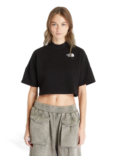 Crop top The North Face Mhysa Short Sleeve Top TNF Black Crna | NF0A853XJK31