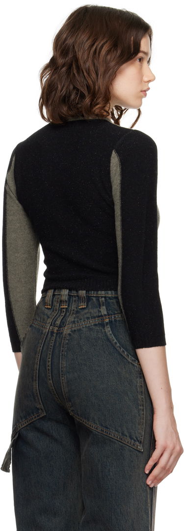 Džemper Eckhaus Latta Eckhaus Latta Racer Cardigan Siva | 8261-EL-PF25-R -, 2