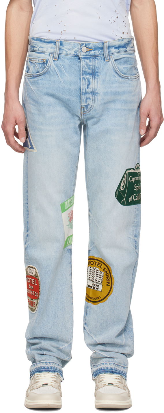 Jeans AMIRI AMIRI Travel Patch Jeans Plava | AMDNGG1001