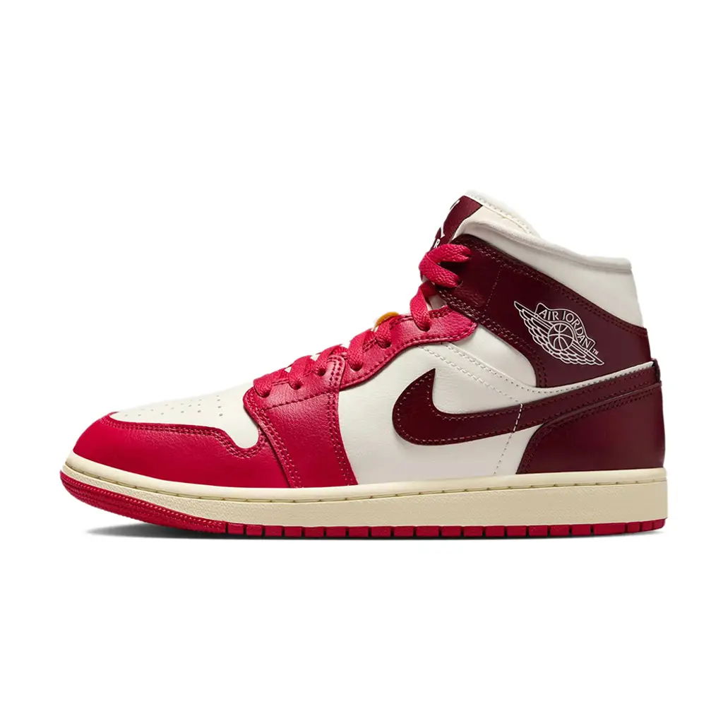 Tenisice i cipele Jordan Air Jordan 1 Mid "Mystic Hibiscus" Tamnocrvena | BQ6472-119, 0