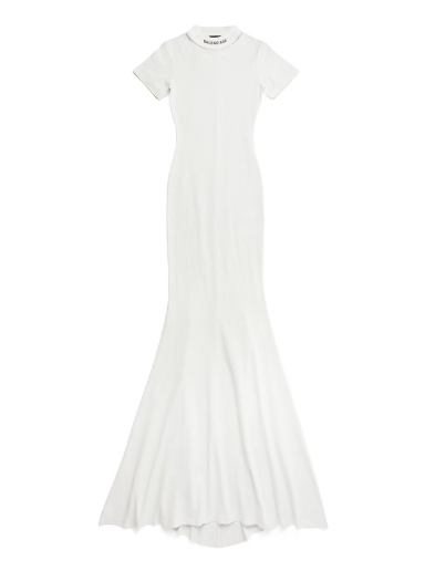 Haljina Balenciaga T-Shirt Maxi Dress Bijela | 744730TOVR99012