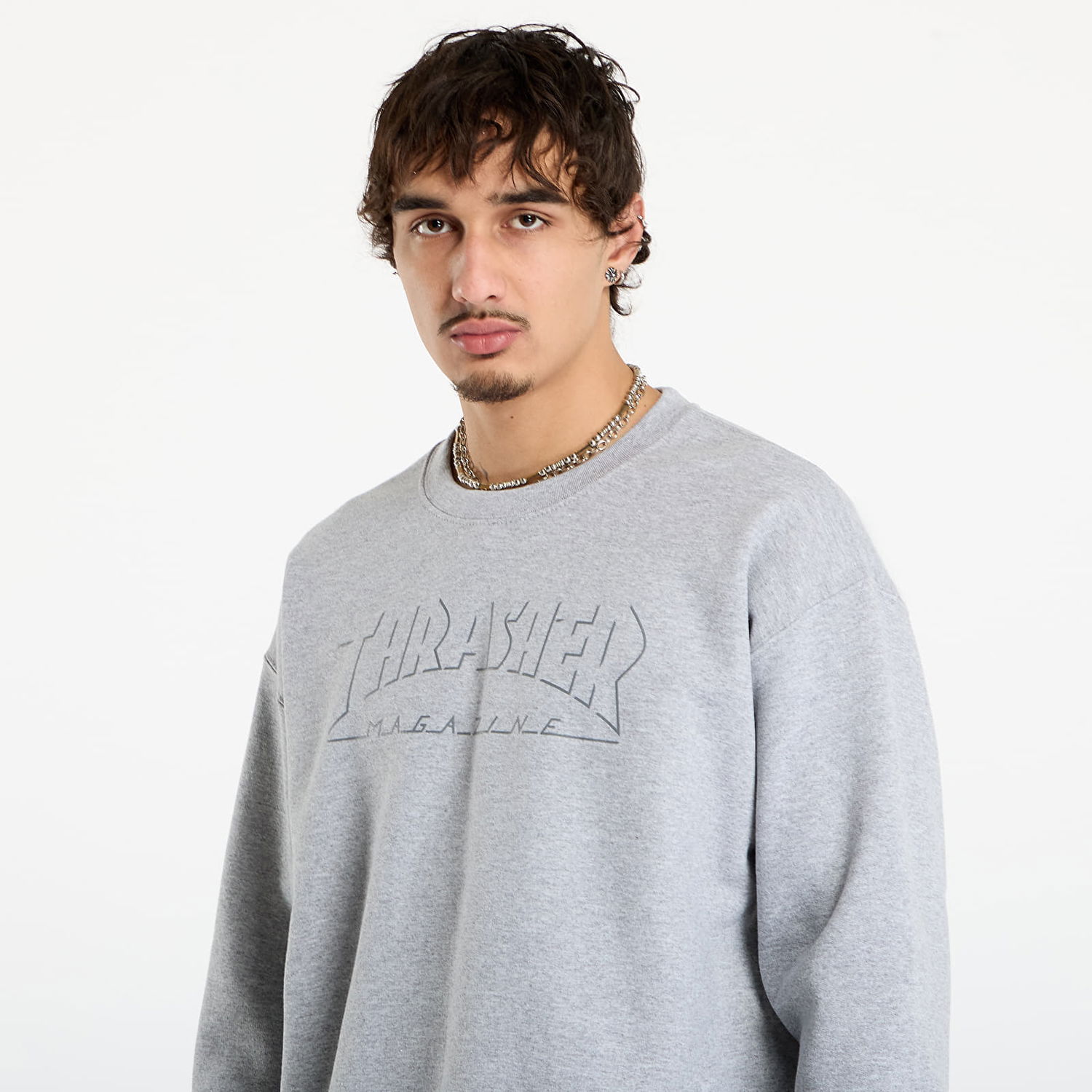 Dukserice Thrasher Thrasher Shadow Mag Logo Crewneck Siva | 145767, 1