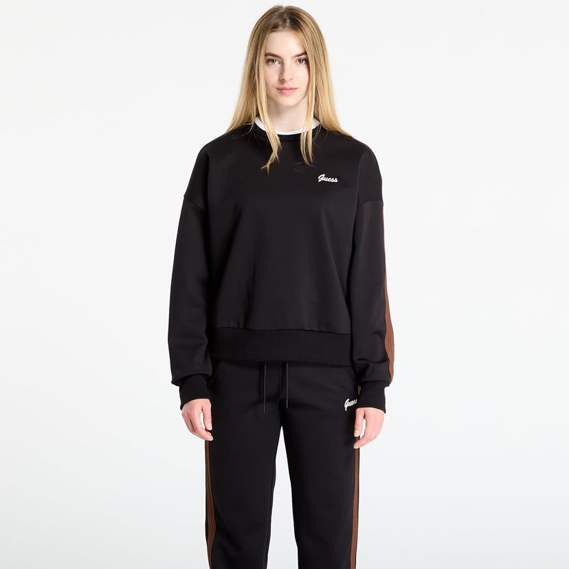 Dukserice GUESS GUESS Fabia Sweatshirt Crna | V5BQ03KCX22-JBLK