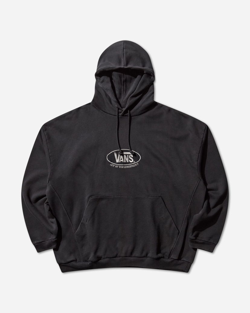 Dukserice Vans Act of Disagreement Oval Logo Hoodie Crna | VN000RPZEMQ1