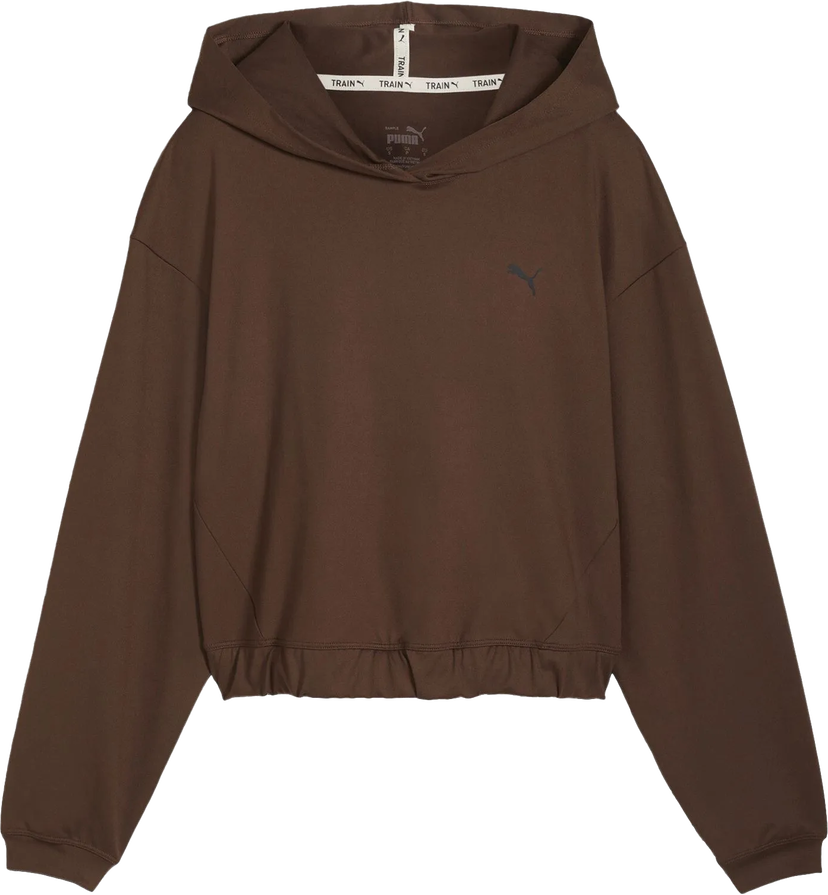 Dukserice Puma Puma Studio Foundations Cropped Hoodie Smeđa | 524848-65