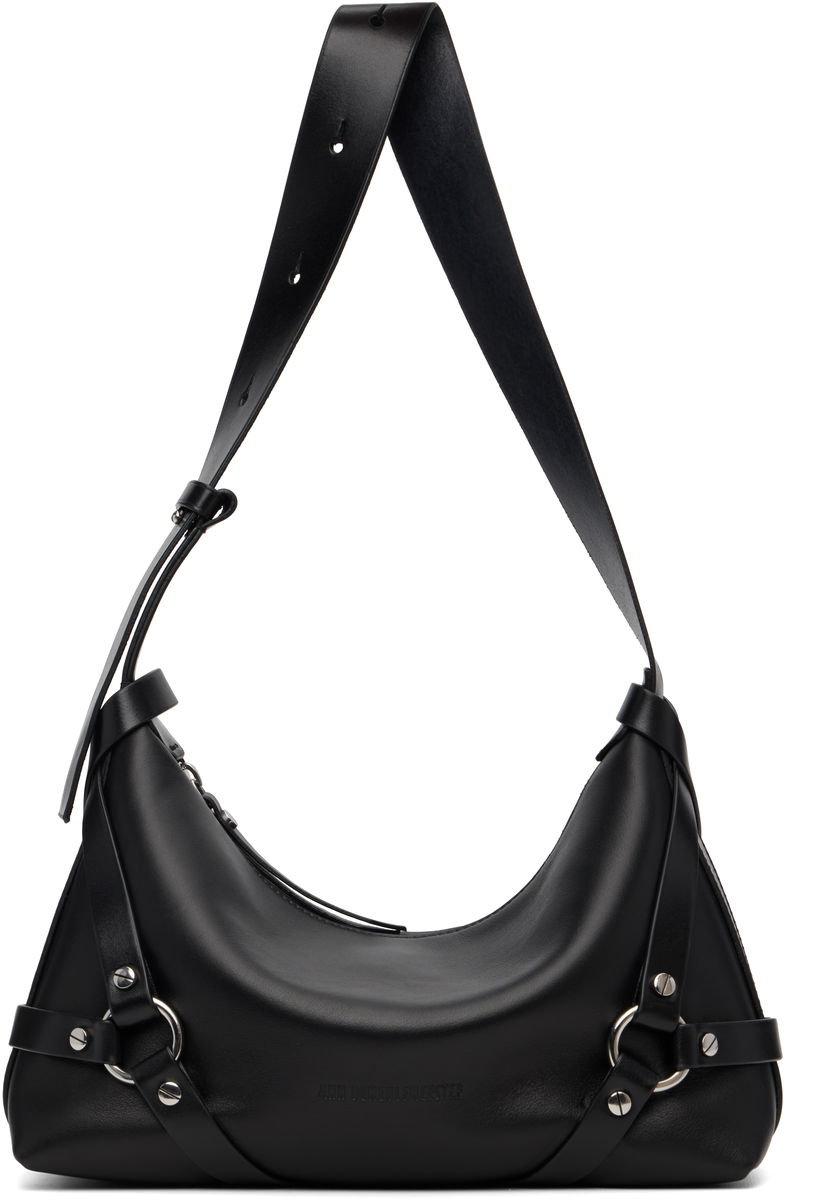 Torba za rame Ann Demeulemeester Ann Demeulemeester Tamar Small Leather Shoulder Bag Crna | 2520-W-SB55-LT176-099
