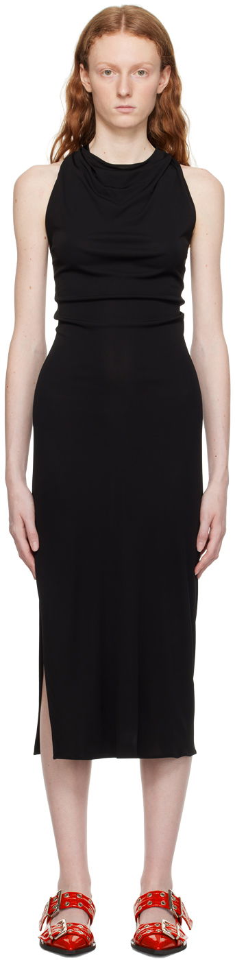 Haljina Helmut Lang Helmut Lang Twisted Maxi Dress Crna | N05HW605