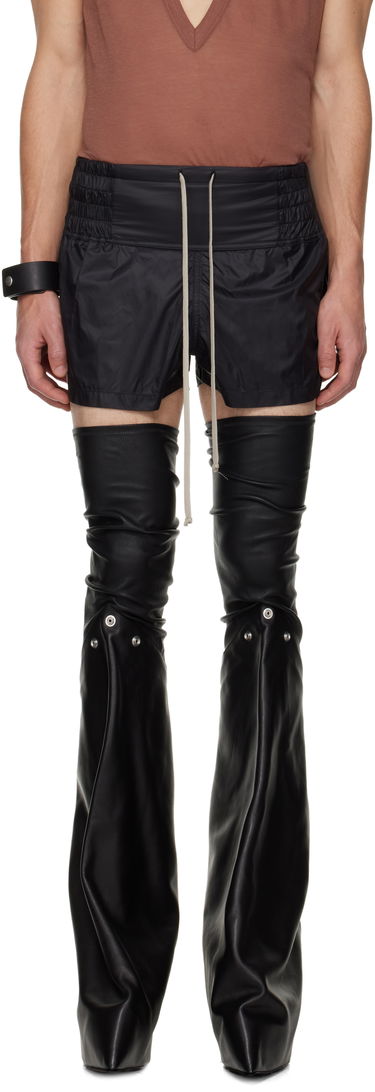 Kratke hlače Rick Owens Concordians Boxing Shorts Crna | RR02E1302 NP, 0