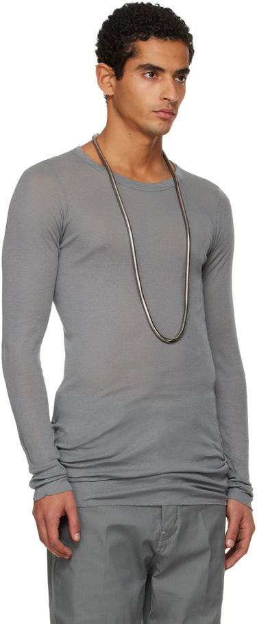 Majica kratkih rukava Rick Owens Rick Owens Concordians Rib Long-Sleeve T-shirt Siva | RU02E1250 MR, 1