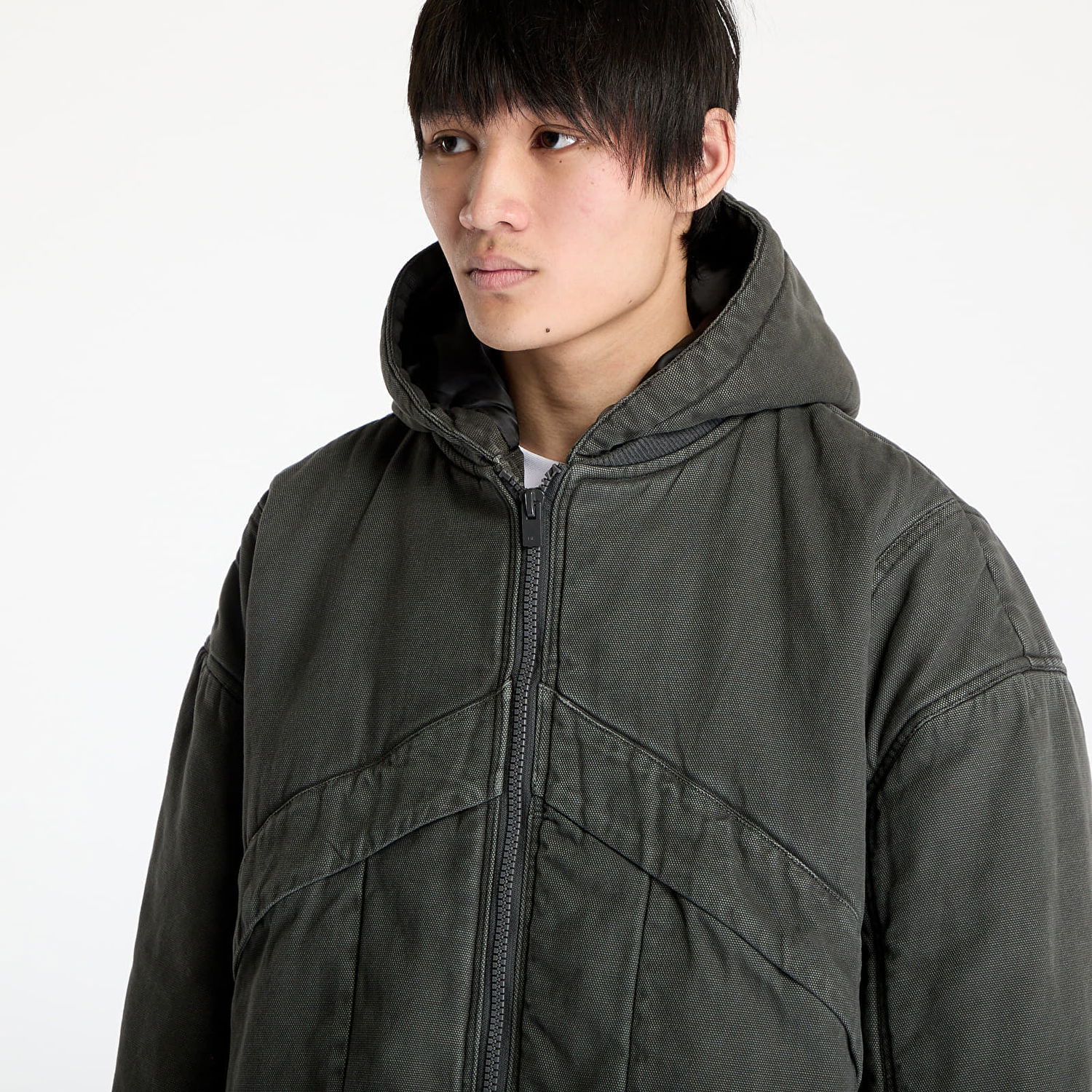 Dukserice HELIOT EMIL HELIOT EMIL Parametrical Worker Hooded Jacket Siva | SS25_M_02_110_DGY05_CO, 1