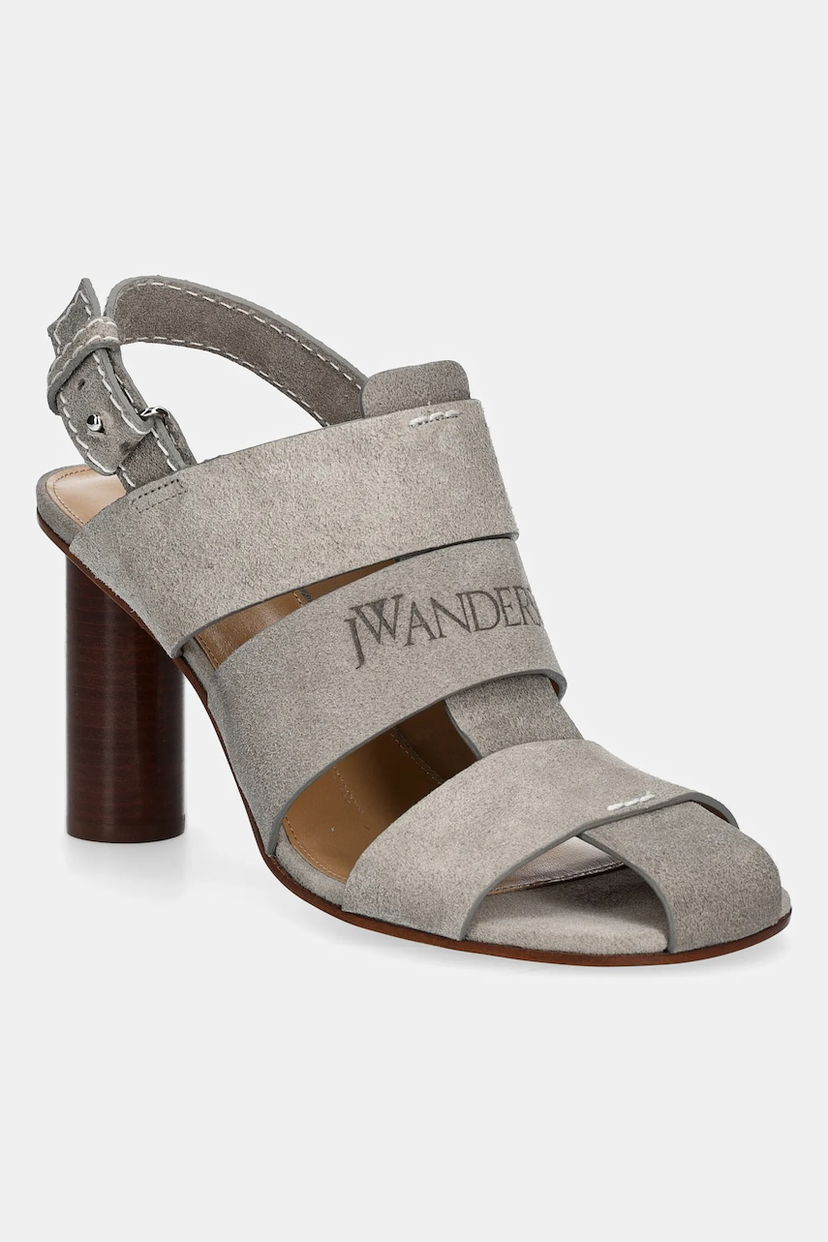 Tenisice i cipele JW Anderson JW Anderson Suede Heeled Sandals Siva | SN0097.LA0359.929