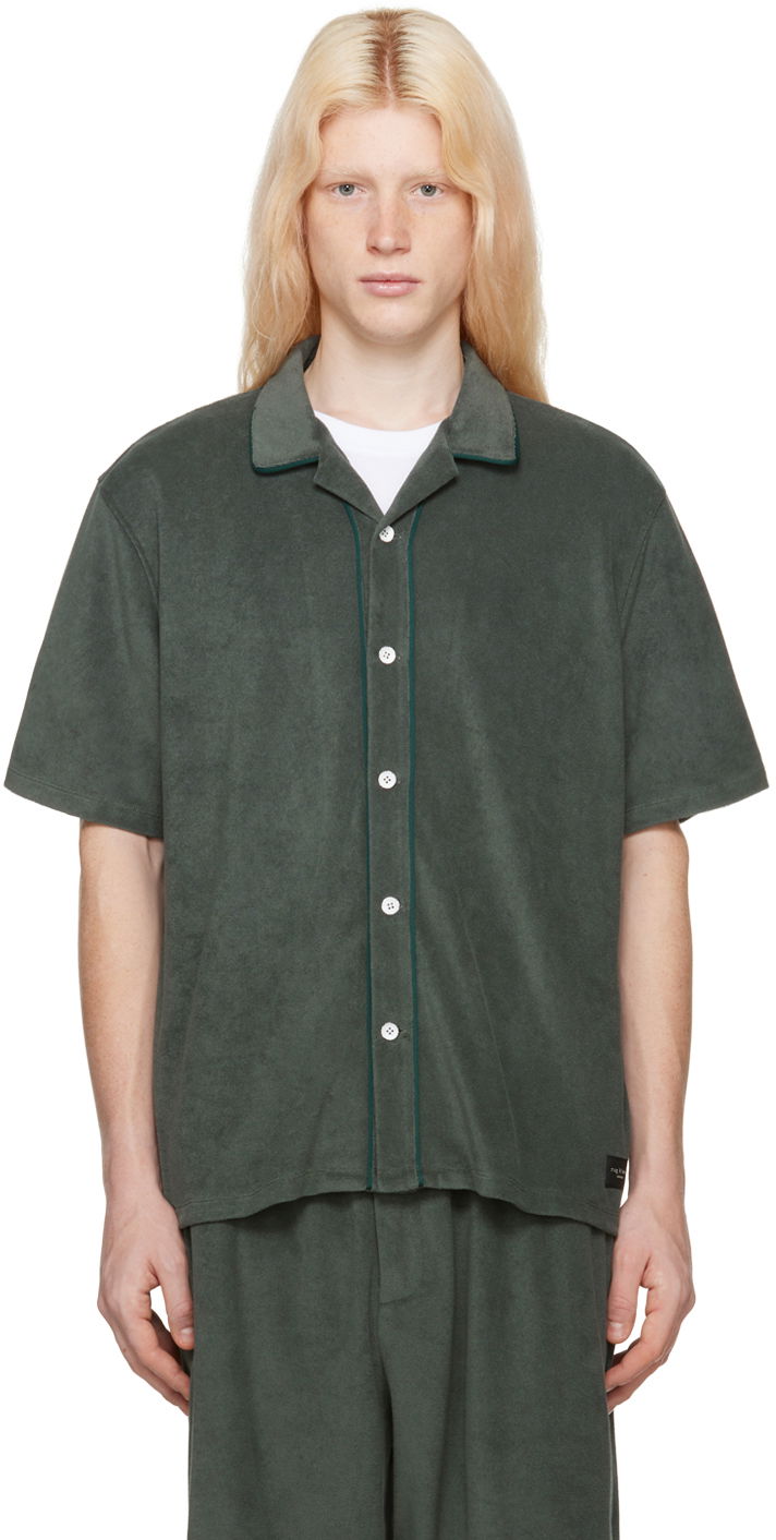 Košulja rag & bone Rag & Bone Avery Resort Shirt Zelena | MBC23HT014ZM14