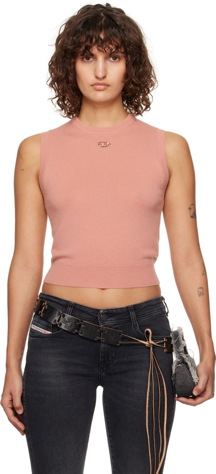 Džemper Diesel Sleeveless Sweater Ružičasta | A14838 0GEAY