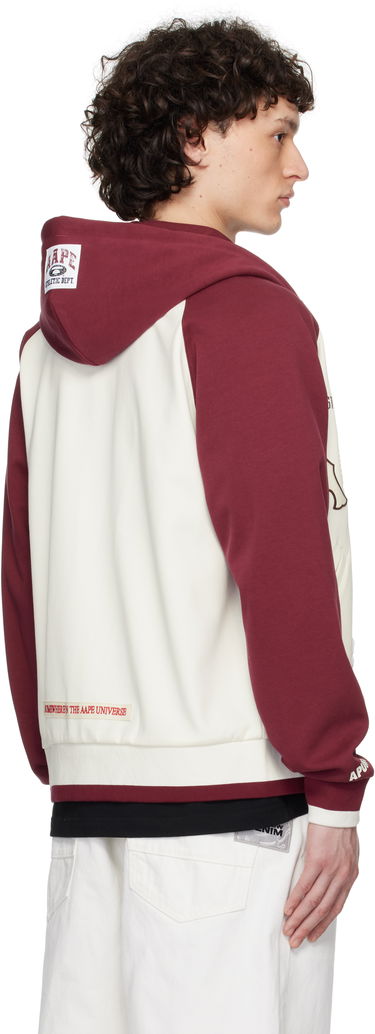 Bomber jakna AAPE by A Bathing Ape AAPE by A Bathing Ape Main Zip Up Hoodie Jacket Crvena | AAPSWMC323XXNIVX, 2