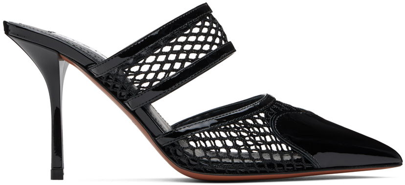 Tenisice i cipele Alaïa 'Le Coeur' Fishnet Pointed Toe Mules Crna | AA3M053CK204