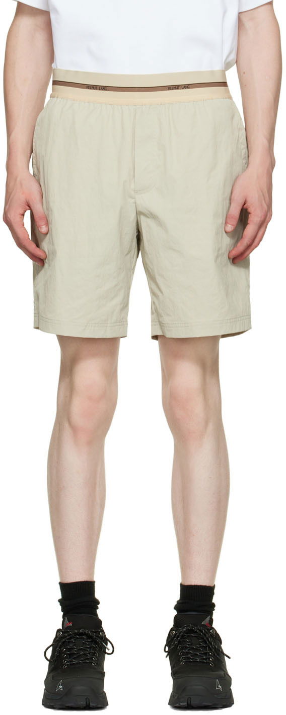 Kratke hlače Helmut Lang Designer Nylon Shorts Bež | M05HM205