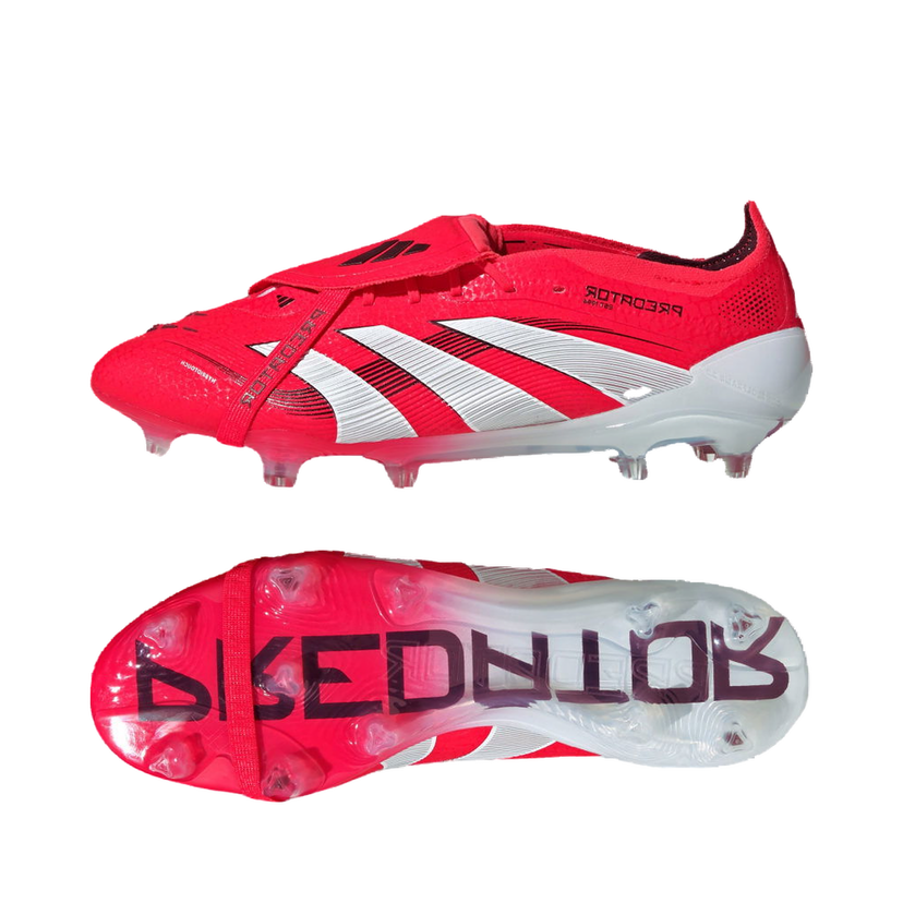 Tenisice i cipele adidas Performance Predator Elite Fold-Over Tongue Firm Ground Crvena | ID8966