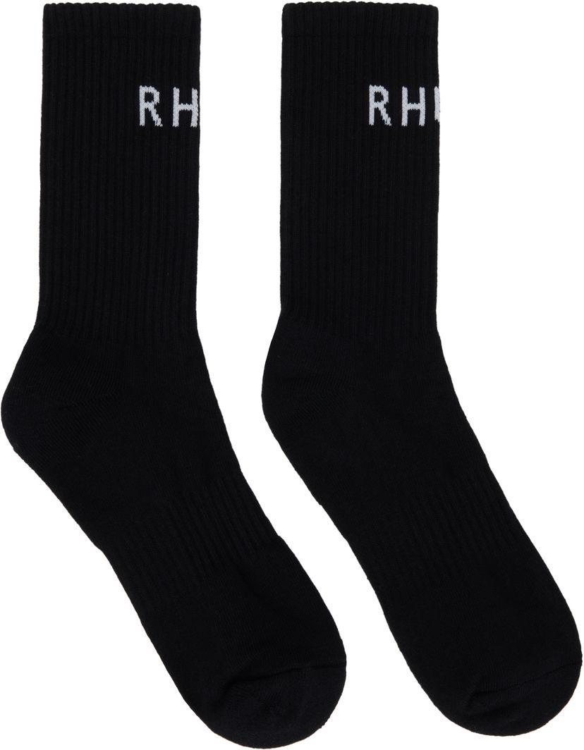 Čarape Rhude Rhude Classic Logo Socks Crna | RHSS25SO08227