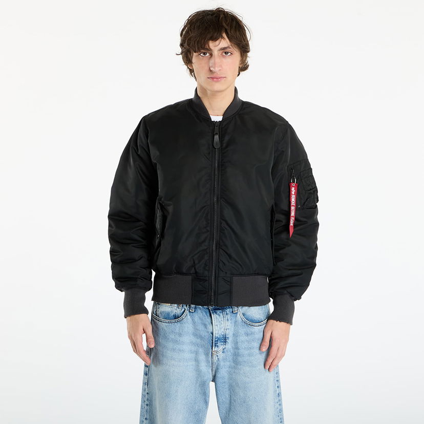 Bomber jakna Alpha Industries Bomber Jacket MA-1 Distressed Crna | 258128-03