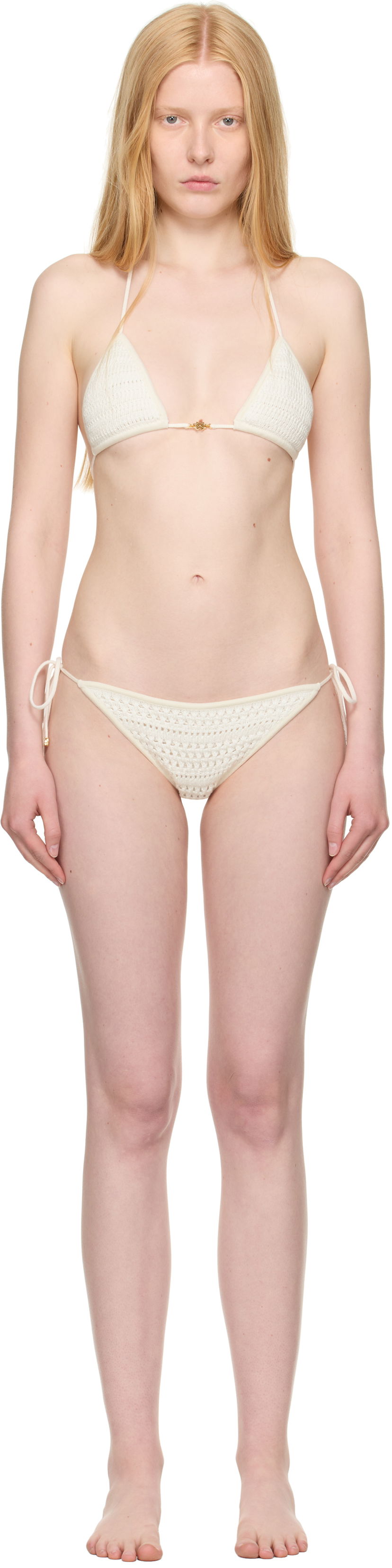 Kupaći kostimi AMIRI AMIRI Crochet Bikini Bijela | AWKNRA1001