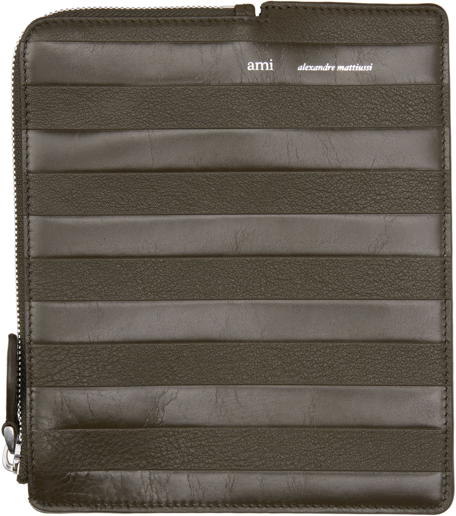 Novčanik AMI AMI Alexandre Mattiussi Leather Midi Wallet Zelena | USL008.AL0090, 0