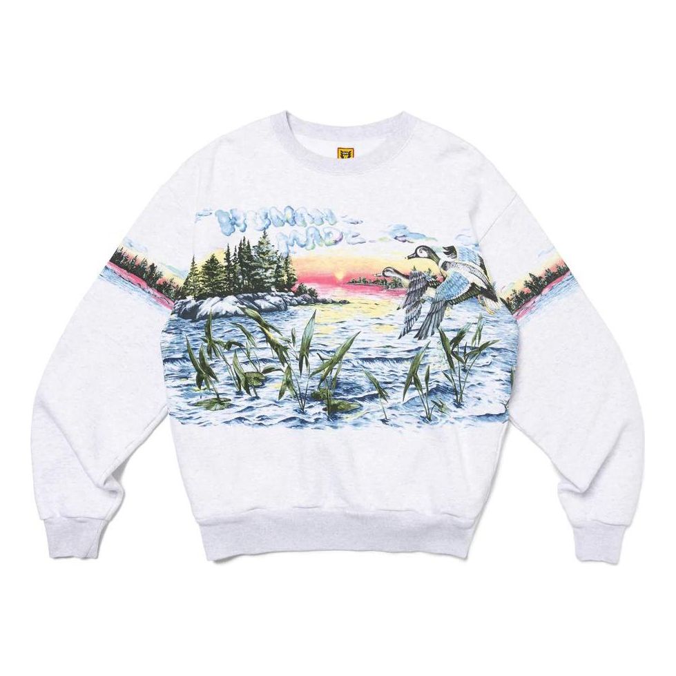 Džemper Human Made HUMAN MADE Hunting Print Sweatshirt Siva | HM26CS025, 0
