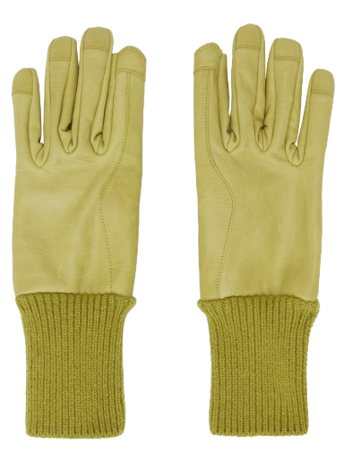 Rukavice Rick Owens Short Ribcuff Gloves Žuta | RR02C7458 LSU