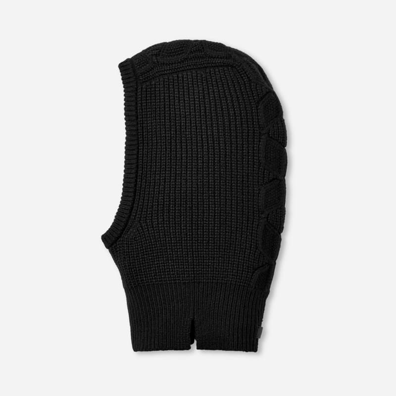 Kapica UGG UGG Cable Knit Balaclava Crna | 102740-BLK, 1