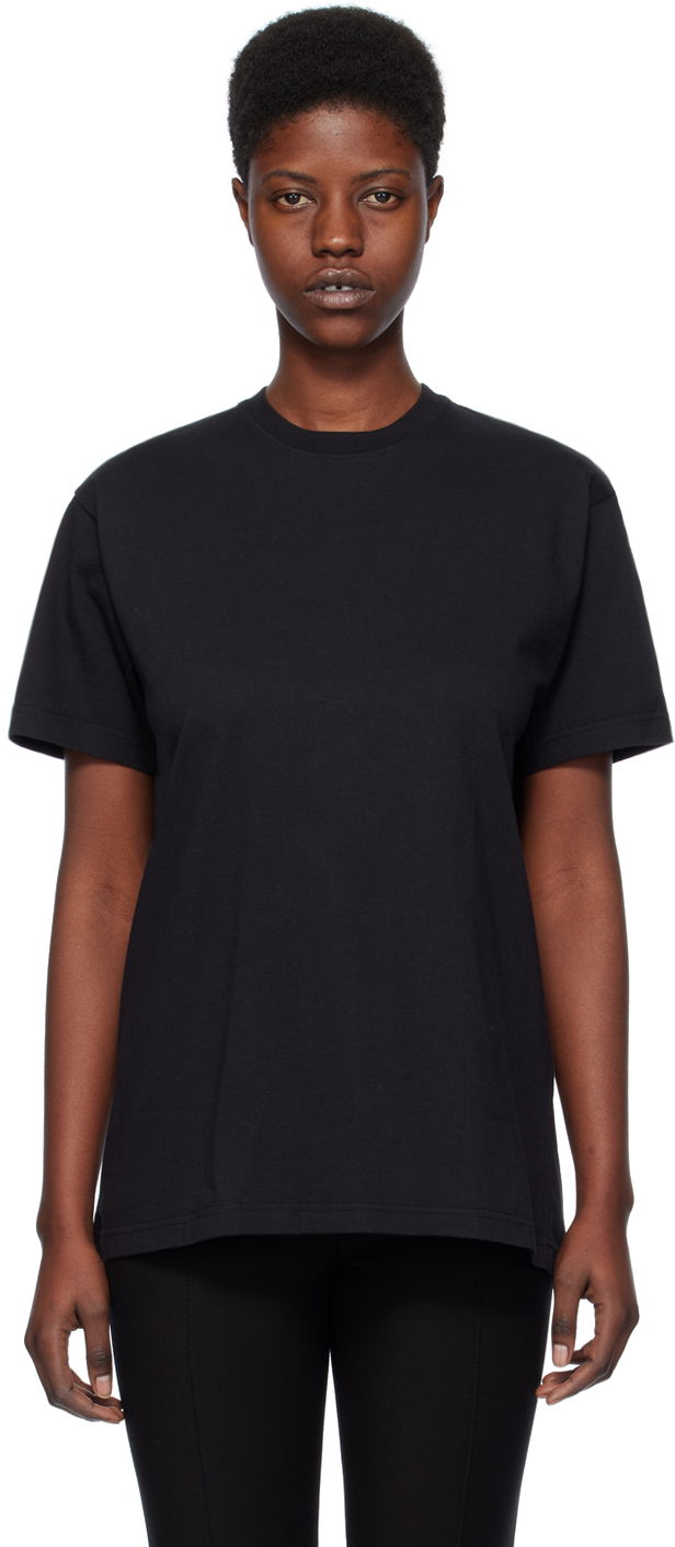 Majica kratkih rukava TOTEME Straight T-Shirt Crna | 232-5043-786
