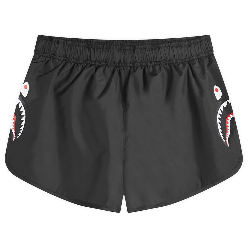 Kratke hlače BAPE A Bathing Ape Women's Shark Running Shorts in Black, Size Large | END. Clothing Crna | 001SPK302002L-BLK