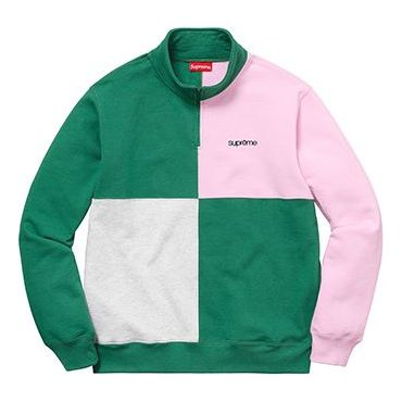 Džemper Supreme Supreme SS18 Color Blocked Half Zip Sweatshirt Višebojno | SUP-SS18-759