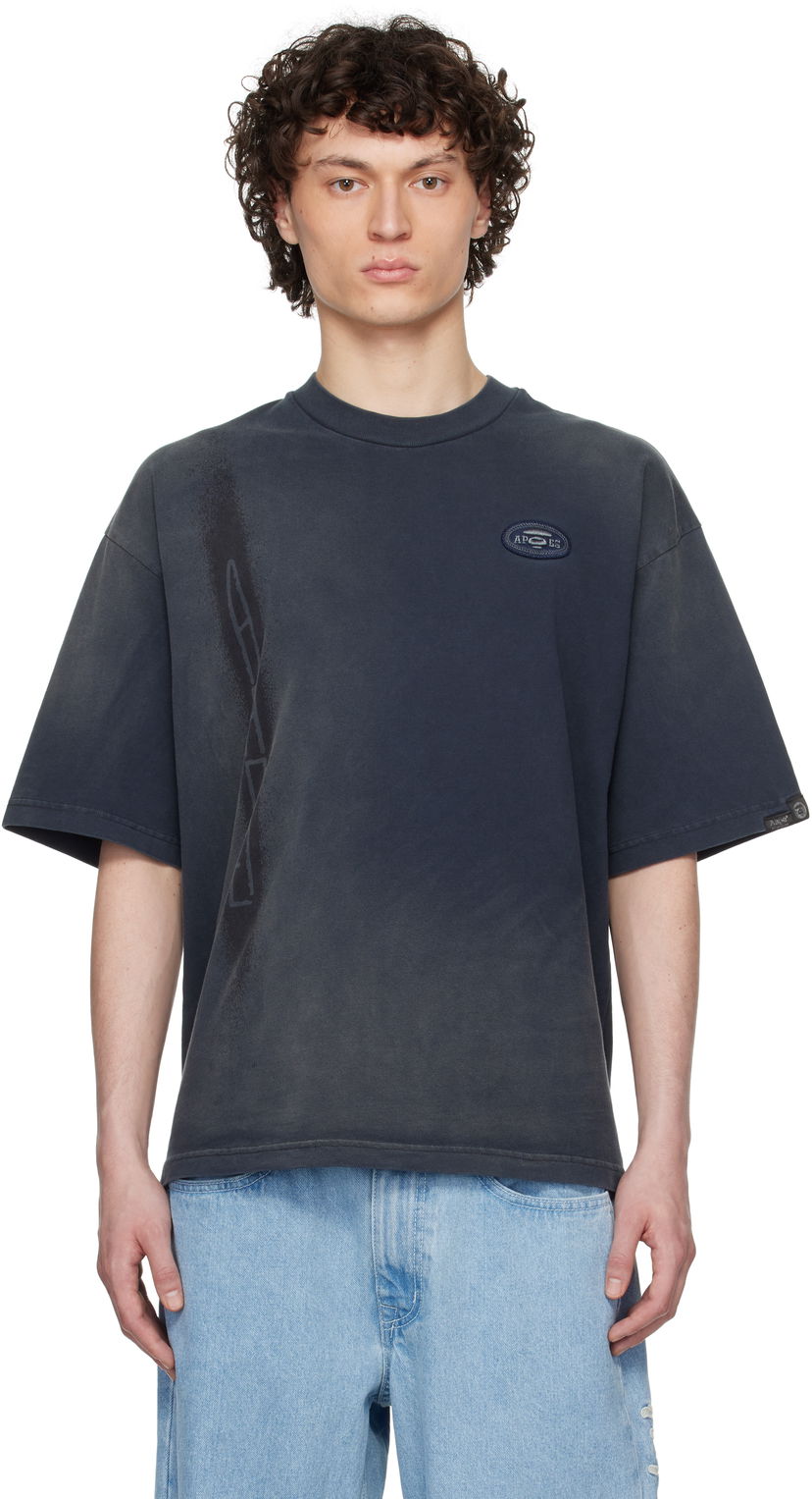 Majica kratkih rukava AAPE by A Bathing Ape AAPE by A Bathing Ape Fancy Main T-Shirt Tamnoplava | AAPTEM1674XXNBKL
