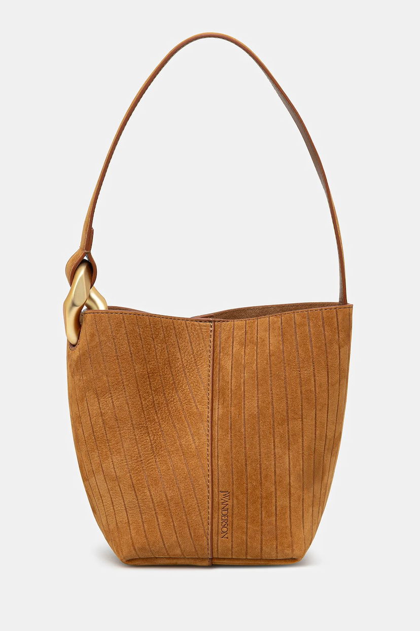 Ručna torbica JW Anderson JW Anderson The Jwa Corner Small Bucket Bag Smeđa | HB0740.LA0375