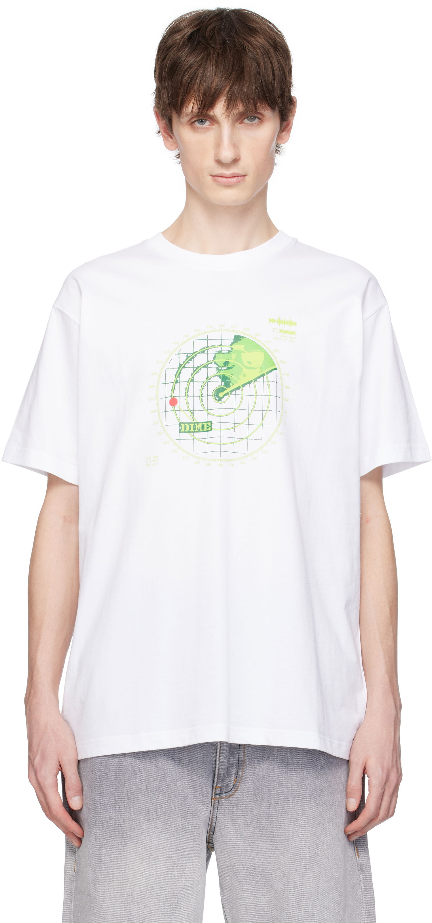 Majica kratkih rukava Dime Dime Radar Graphic T-Shirt Bijela | DIMESP2557WHT, 0