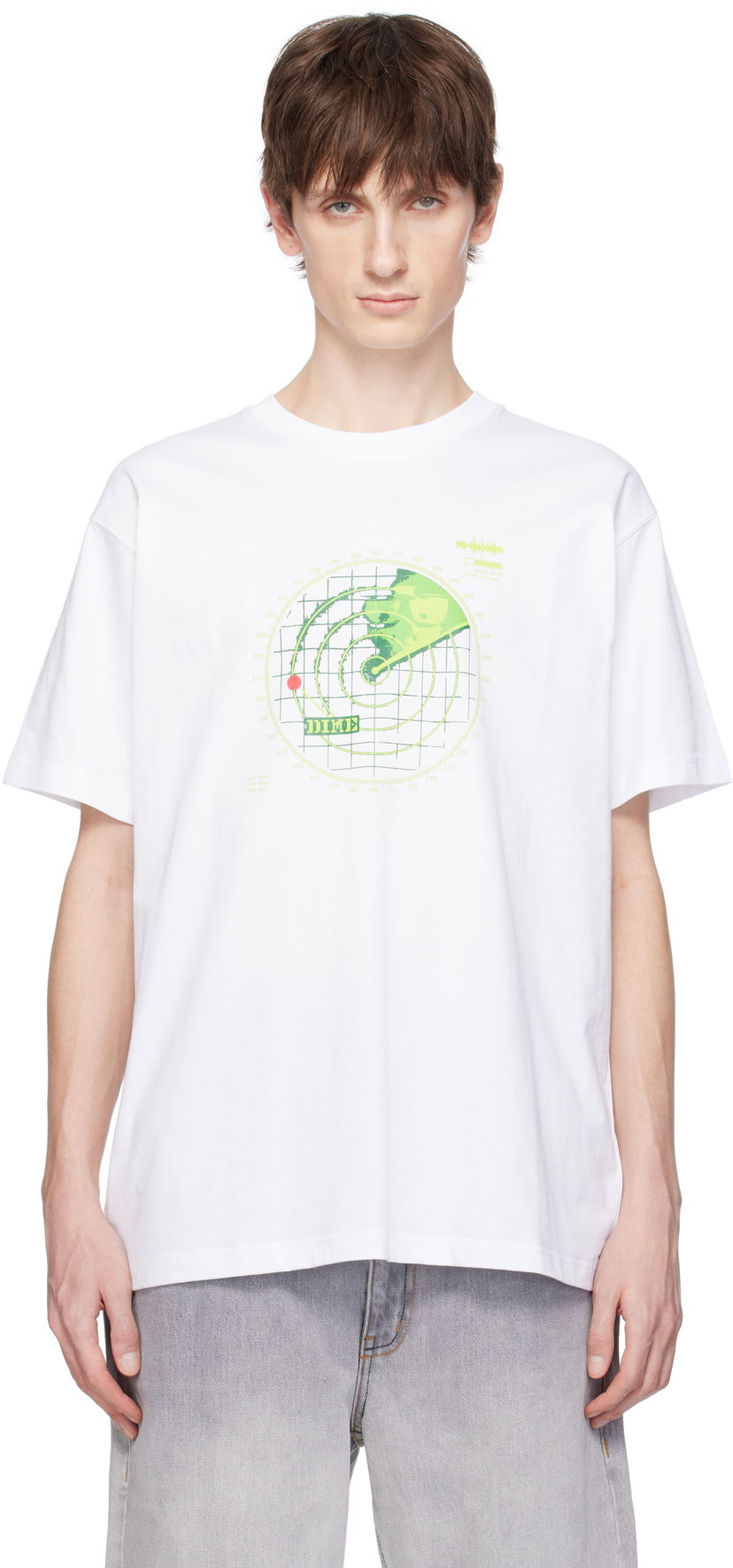Majica kratkih rukava Dime Dime Radar Graphic T-Shirt Bijela | DIMESP2557WHT