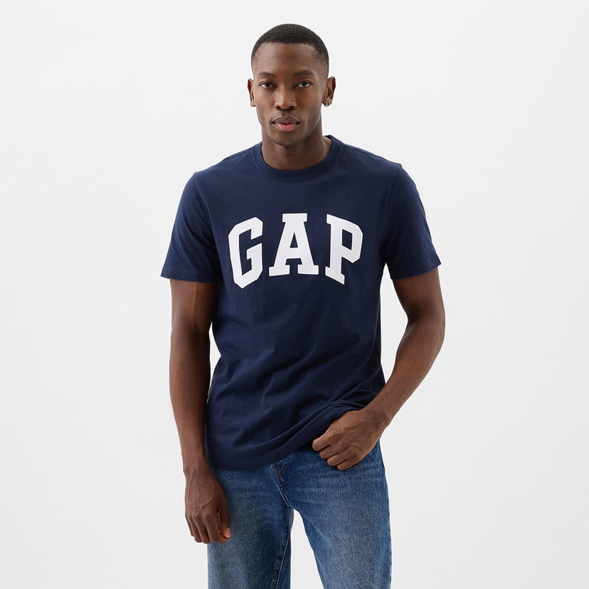 Majica kratkih rukava GAP Basic Logo Tee Tapestry Navy Tamnoplava | 856659-04