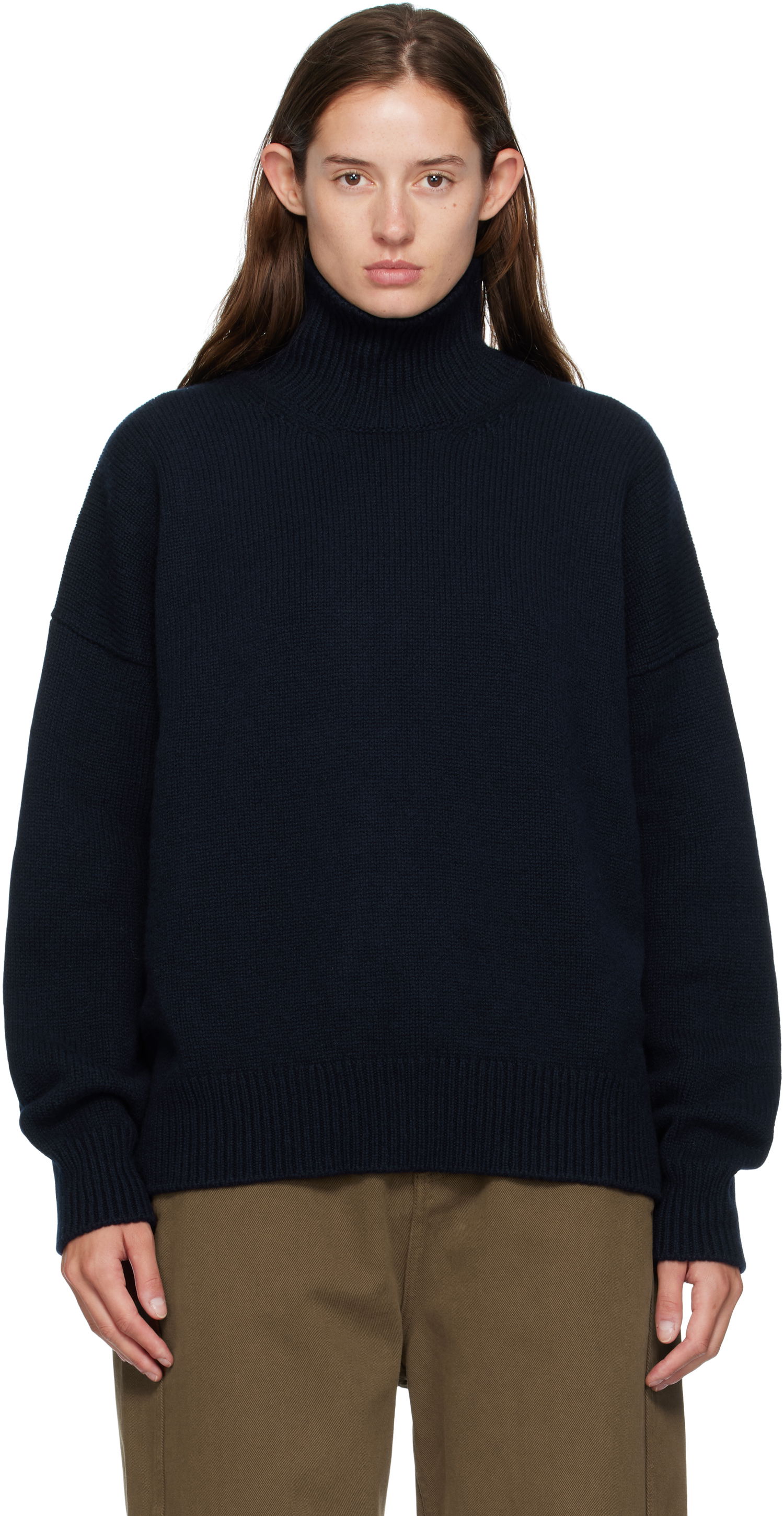 Džemper &Daughter &Daughter Balla Rollneck Turtleneck Sweater Tamnoplava | F2402, 0