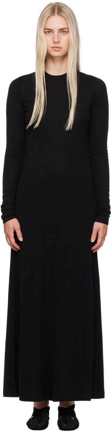 Haljina TOTEME TOTEME Long-Sleeve Maxi Dress Crna | 243-WRD1947-FB0205