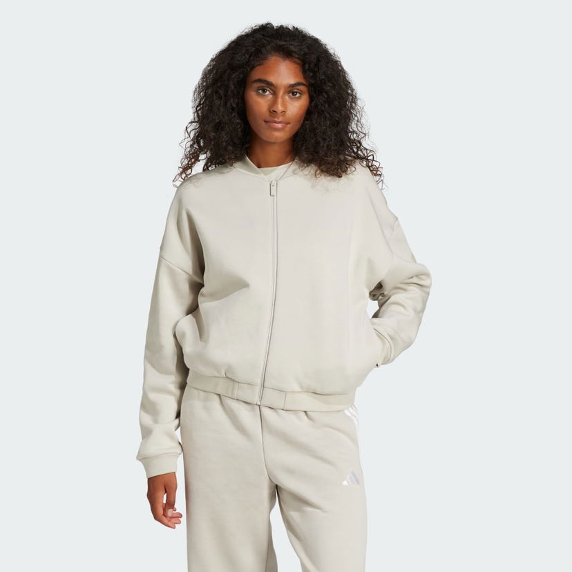 Dukserice adidas Performance Essentials Logo Bomber Jacket Bež | JD9972